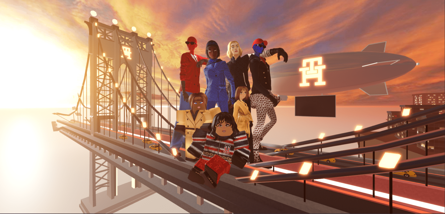 Avatar Models Group Shot Tommy Hilfiger show on Roblox