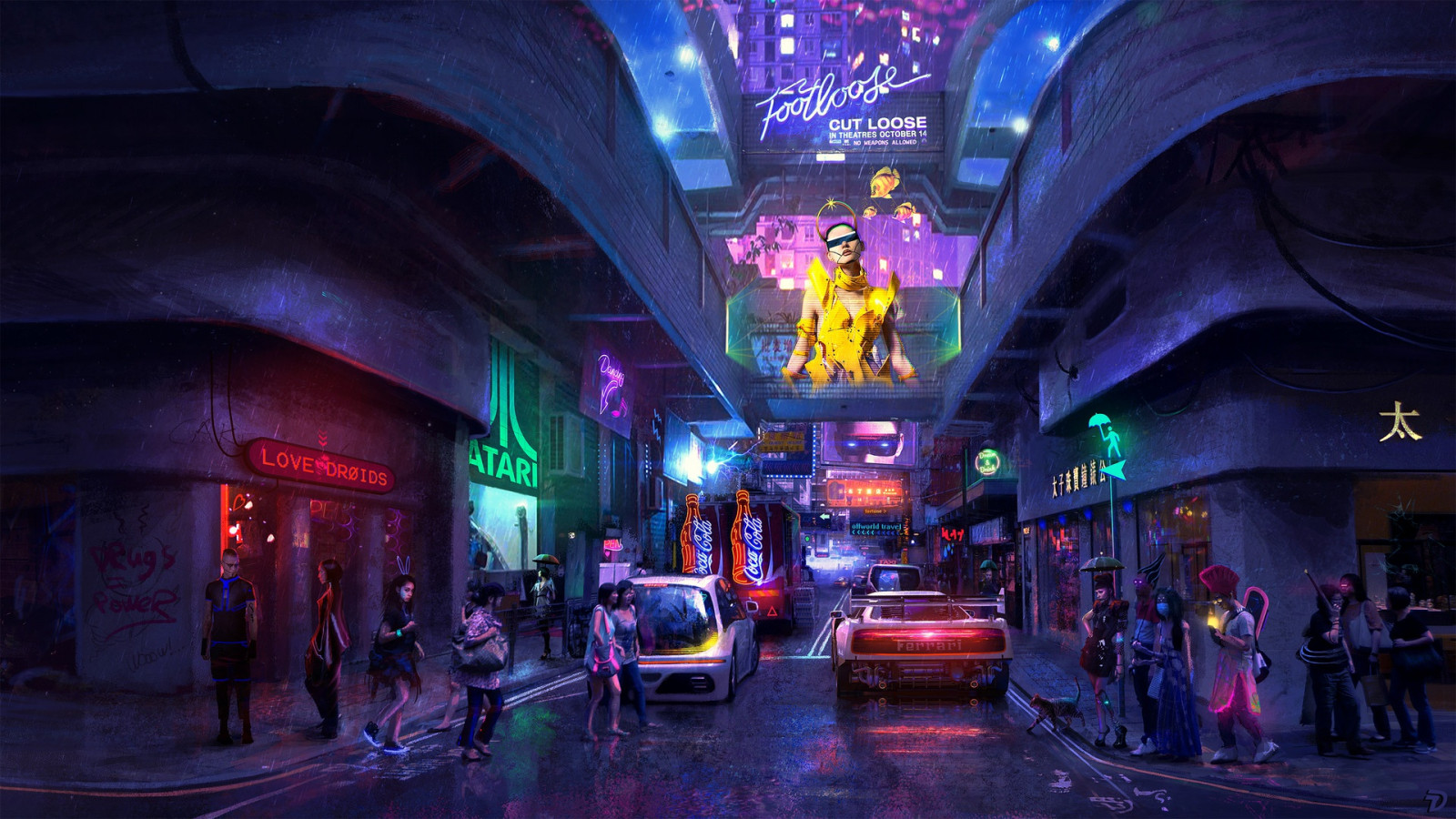 Web3 trends 2023 futuristic city fiction digital art cyberpunk