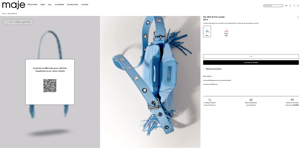 maje 3d viewer bag maje 3d viewer bag