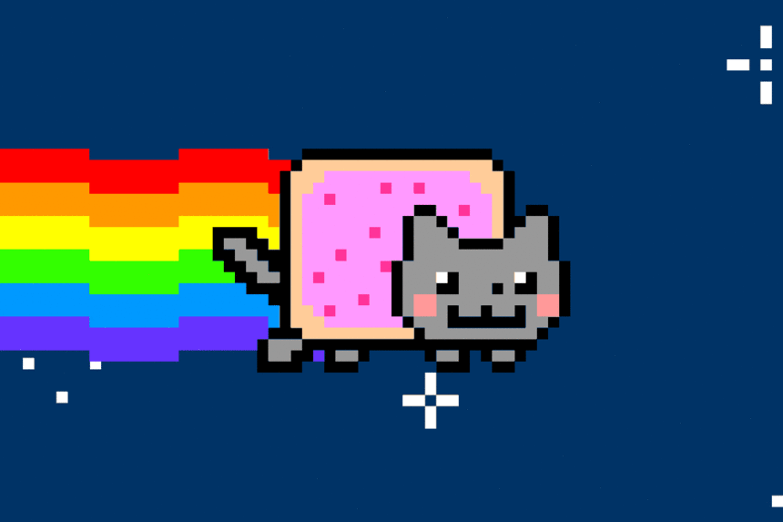 Nyan cat gif sold as an nft