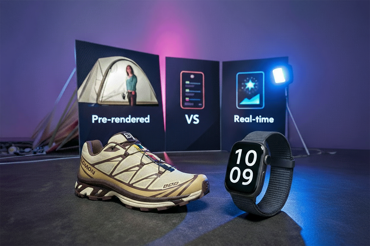 v1 Pre rendered vs real time